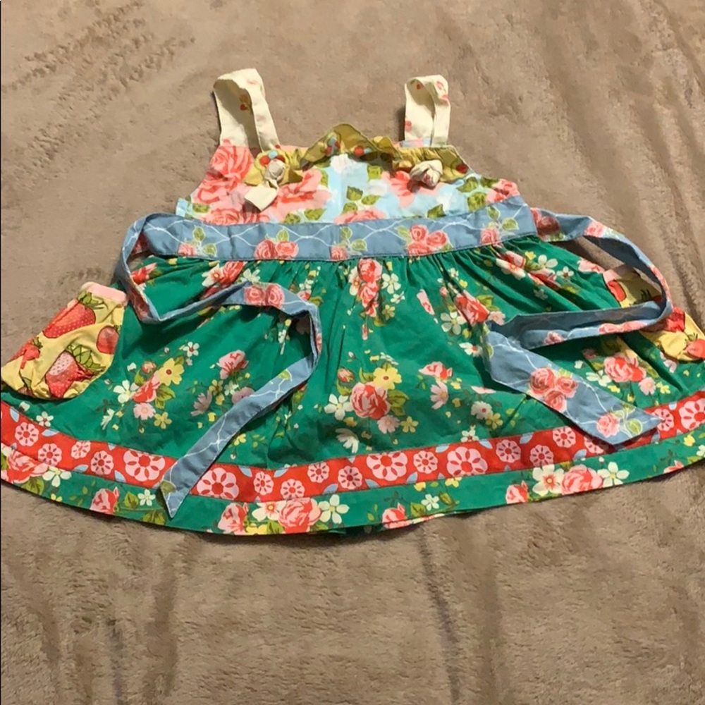 Matilda Jane knot top with STRAWBERRY pockets